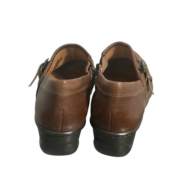 Nurture Malone Brown Leather Slip On Wedge Loafer Comfort Shoe Sz 9 - Picture 7 of 10